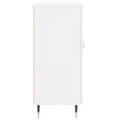 Credenza Bianca 90x34x80 cm in Legno Multistrato | homemem39