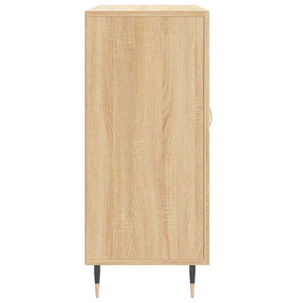 Credenza Rovere Sonoma 90x34x80 cm in Legno Multistrato - homemem39