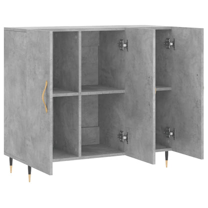 Credenza Grigio Cemento 90x34x80 cm in Legno Multistrato - homemem39