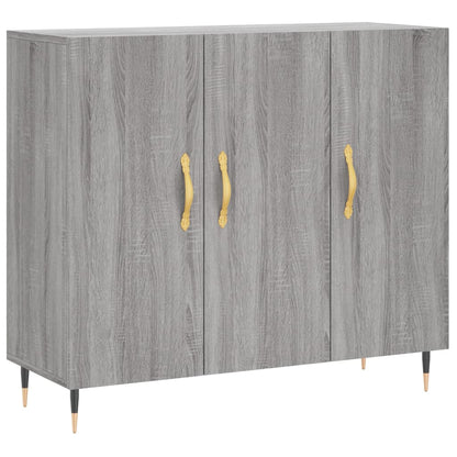 Credenza Grigio Sonoma 90x34x80 cm in Legno Multistrato - homemem39