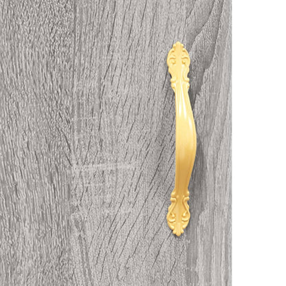 Credenza Grigio Sonoma 90x34x80 cm in Legno Multistrato