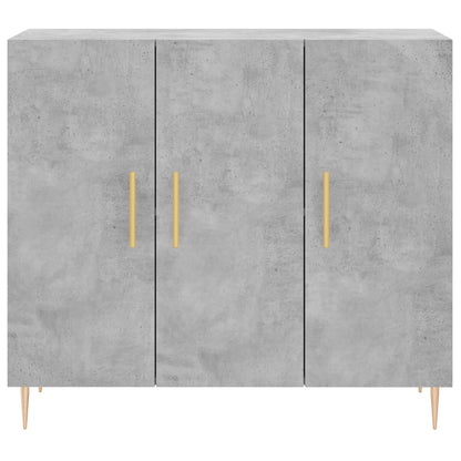 Credenza Grigio Cemento 90x34x80 cm in Legno Multistrato - homemem39