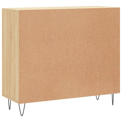 Credenza Rovere Sonoma 90x34x80 cm in Legno Multistrato - homemem39