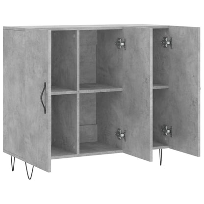 Credenza Grigio Cemento 90x34x80 cm in Legno Multistrato - homemem39