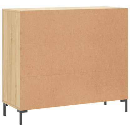 Credenza Rovere Sonoma 90x34x80 cm in Legno Multistrato - homemem39