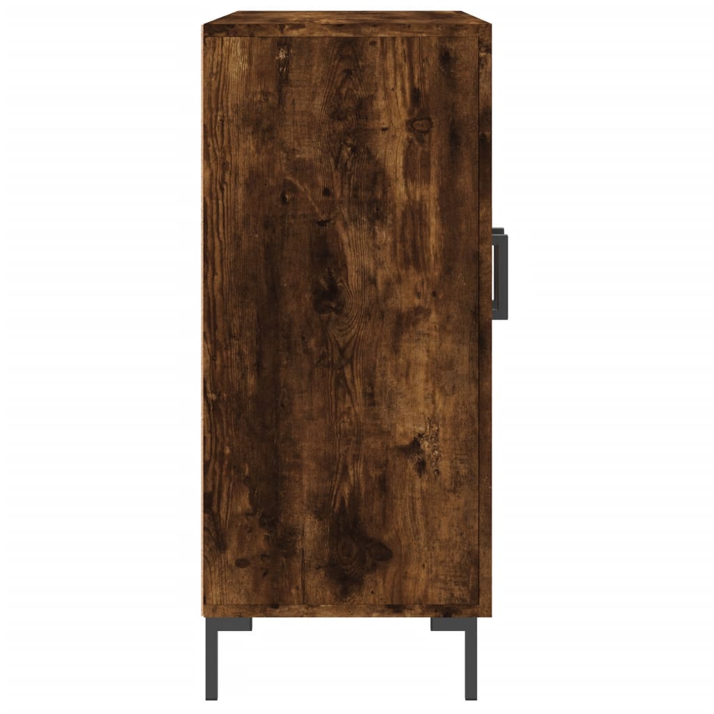 Credenza Rovere Fumo 90x34x80 cm in Legno Multistrato - homemem39