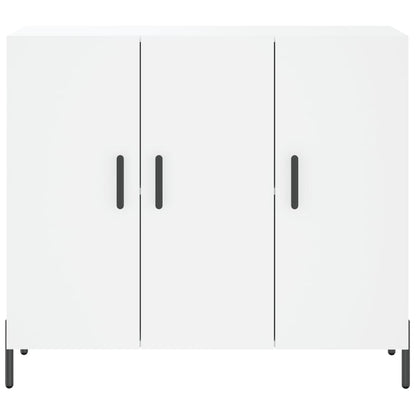 Credenza Bianca 90x34x80 cm in Legno Multistrato - homemem39