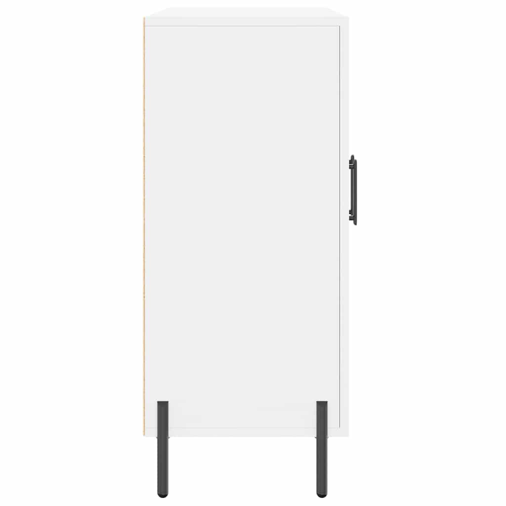 Credenza Bianca 90x34x80 cm in Legno Multistrato