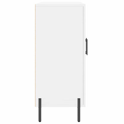Credenza Bianca 90x34x80 cm in Legno Multistrato