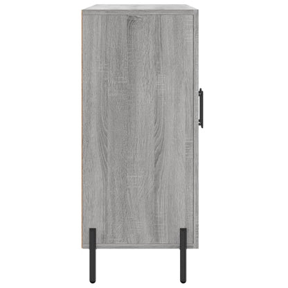 Credenza Grigio Sonoma 90x34x80 cm in Legno Multistrato
