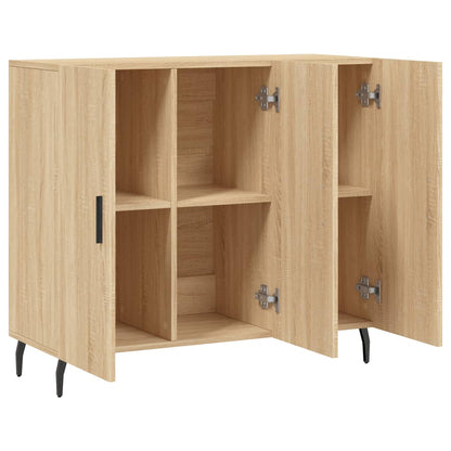 Credenza Rovere Sonoma 90x34x80 cm in Legno Multistrato - homemem39