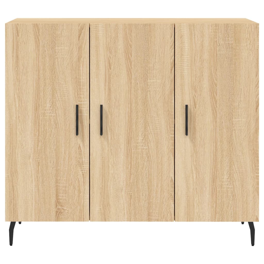 Credenza Rovere Sonoma 90x34x80 cm in Legno Multistrato - homemem39