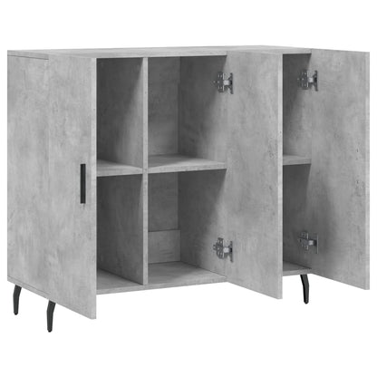 Credenza Grigio Cemento 90x34x80 cm in Legno Multistrato | homemem39