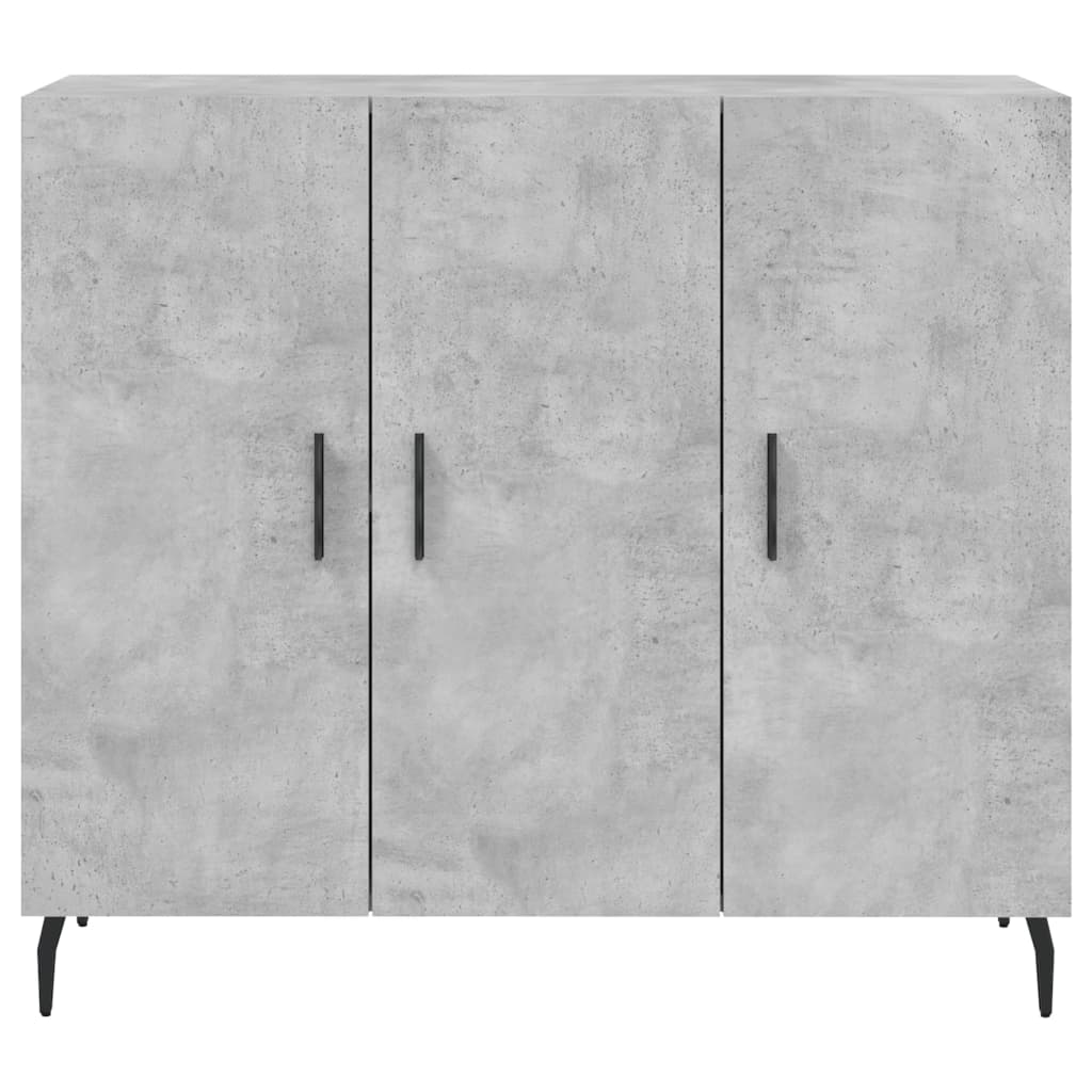 Credenza Grigio Cemento 90x34x80 cm in Legno Multistrato | homemem39