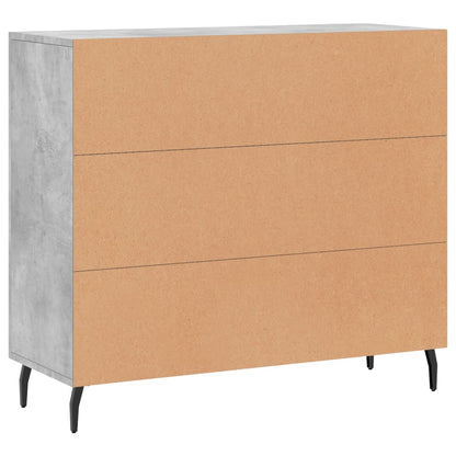 Credenza Grigio Cemento 90x34x80 cm in Legno Multistrato | homemem39