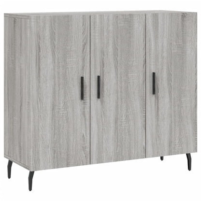 Credenza Grigio Sonoma 90x34x80 cm in Legno Multistrato | homemem39