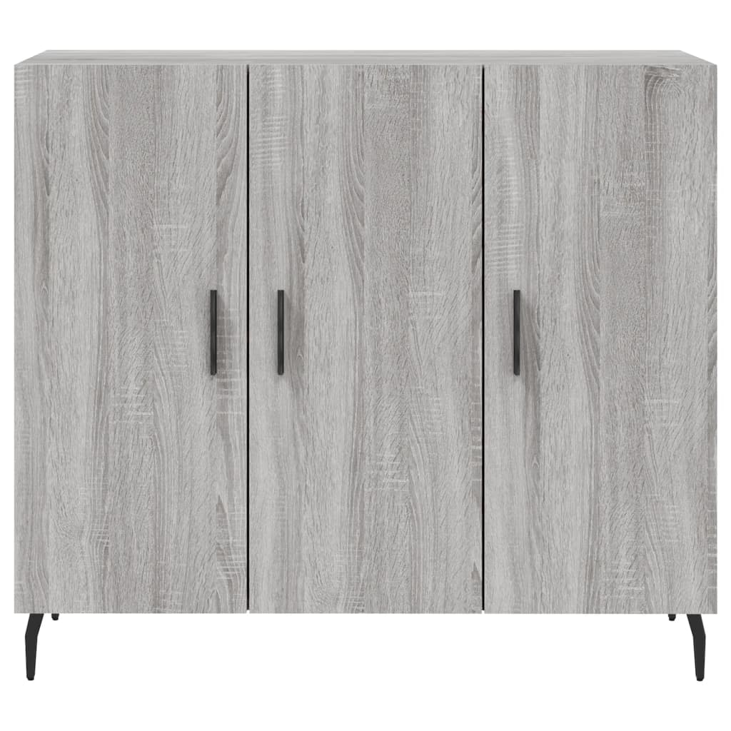 Credenza Grigio Sonoma 90x34x80 cm in Legno Multistrato | homemem39