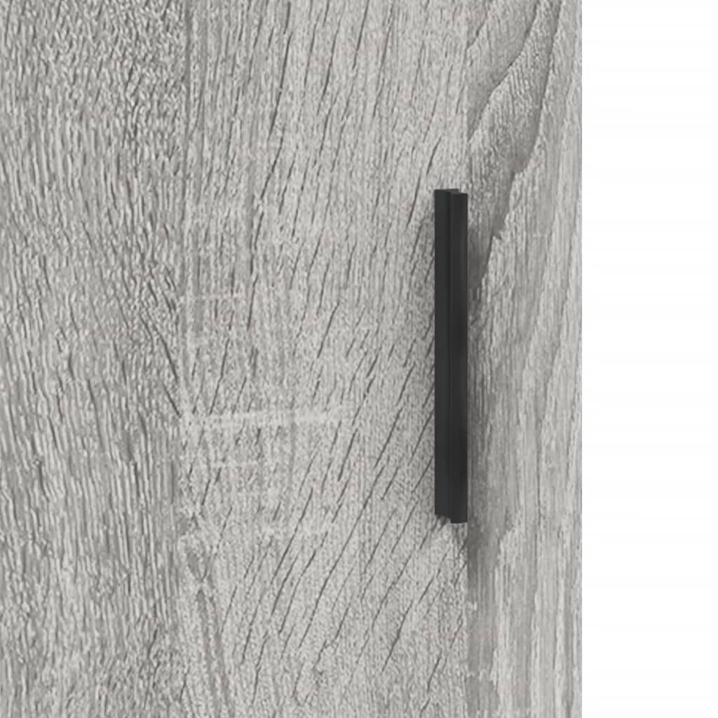 Credenza Grigio Sonoma 90x34x80 cm in Legno Multistrato | homemem39