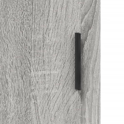 Credenza Grigio Sonoma 90x34x80 cm in Legno Multistrato | homemem39