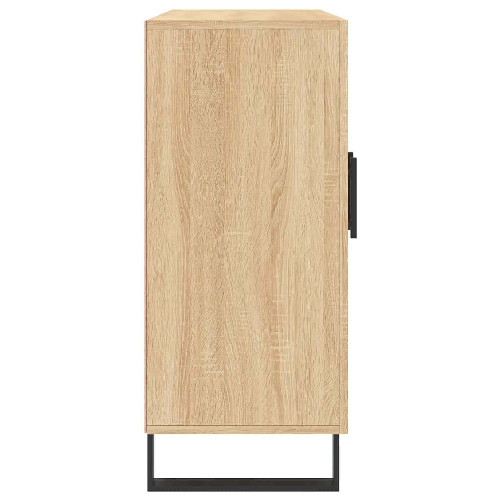 Credenza Rovere Sonoma 90x34x80 cm in Legno Multistrato