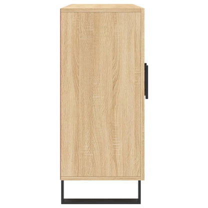 Credenza Rovere Sonoma 90x34x80 cm in Legno Multistrato