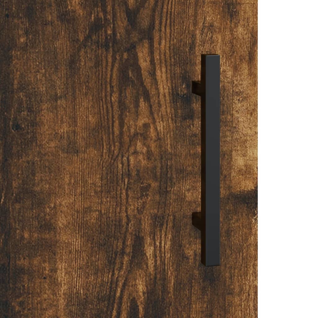 Credenza Rovere Fumo 90x34x80 cm in Legno Multistrato | homemem39