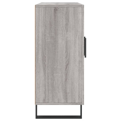 Credenza Grigio Sonoma 90x34x80 cm in Legno Multistrato