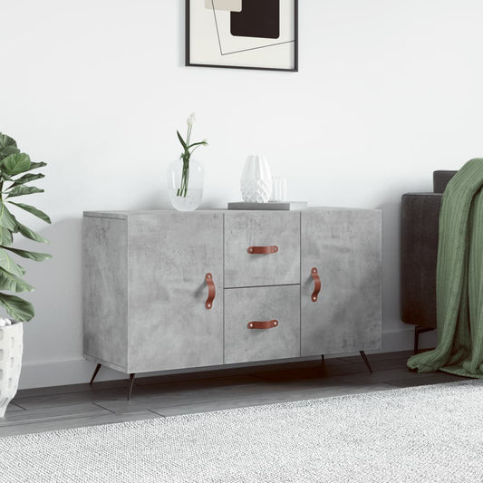 Credenza Grigio Cemento 100x36x60 cm in Legno Multistrato | homemem39