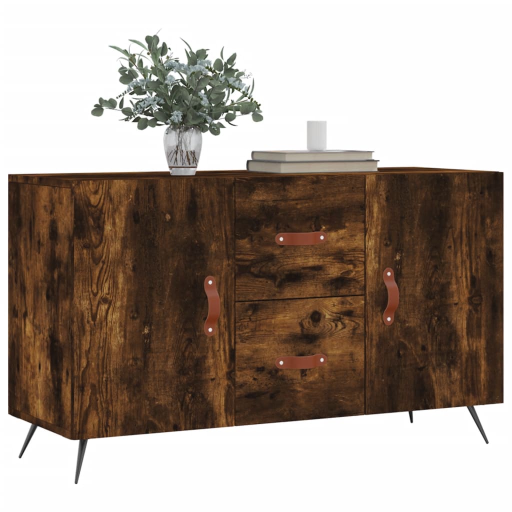 Credenza Rovere Fumo 100x36x60 cm in Legno Multistrato - homemem39