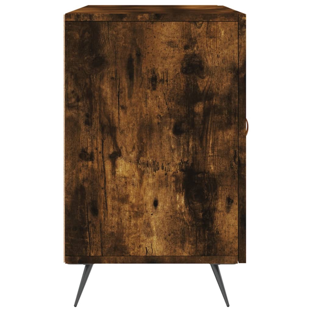 Credenza Rovere Fumo 100x36x60 cm in Legno Multistrato