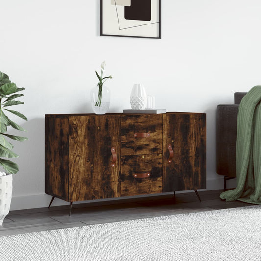 Credenza Rovere Fumo 100x36x60 cm in Legno Multistrato - homemem39