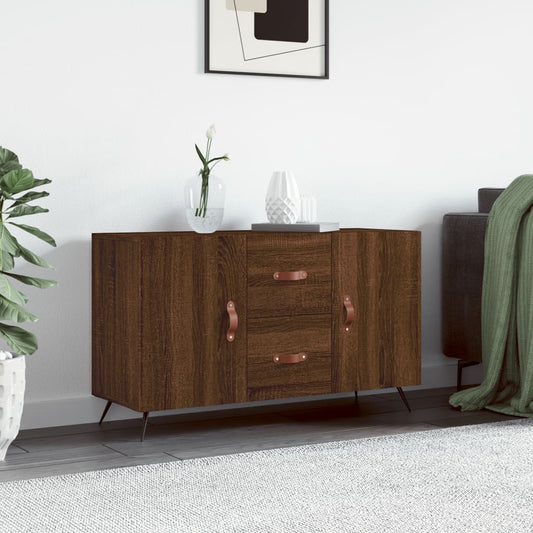 Credenza Rovere Marrone 100x36x60 cm in Legno Multistrato - homemem39