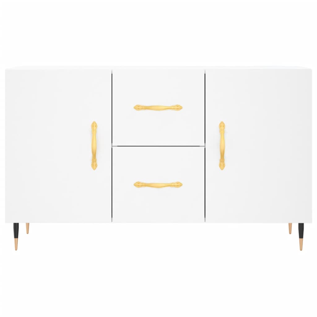 Credenza Bianca 100x36x60 cm in Legno Multistrato - homemem39