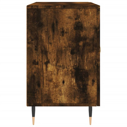 Credenza Rovere Fumo 100x36x60 cm in Legno Multistrato