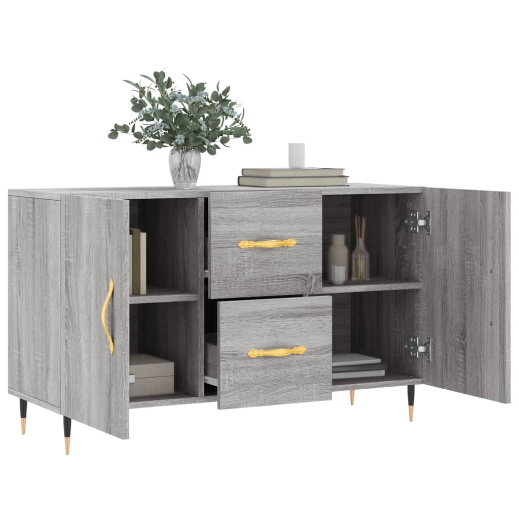 Credenza Grigio Sonoma 100x36x60 cm in Legno Multistrato