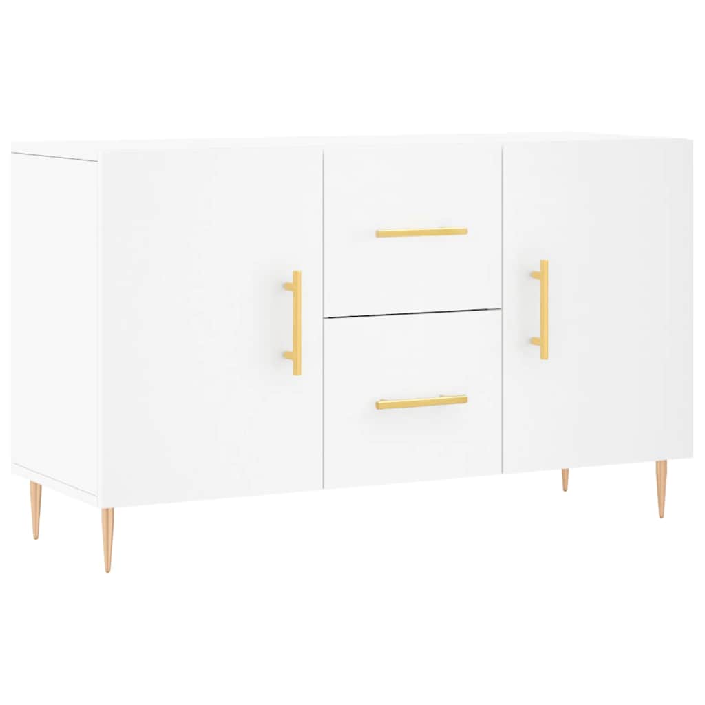 Credenza Bianca 100x36x60 cm in Legno Multistrato