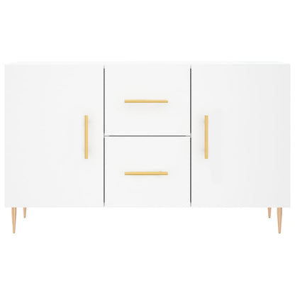 Credenza Bianca 100x36x60 cm in Legno Multistrato - homemem39