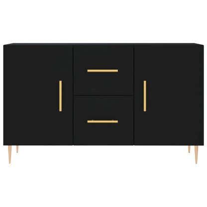 Credenza Nera 100x36x60 cm in Legno Multistrato - homemem39