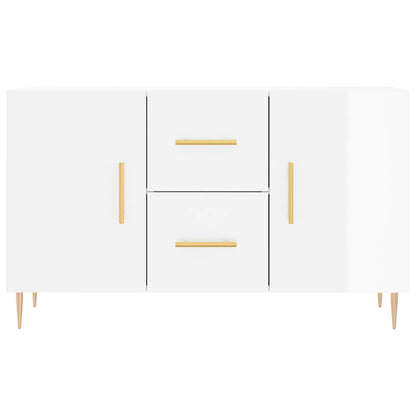 Credenza Bianco Lucido 100x36x60 cm in Legno Multistrato - homemem39