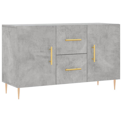 Credenza Grigio Cemento 100x36x60 cm in Legno Multistrato