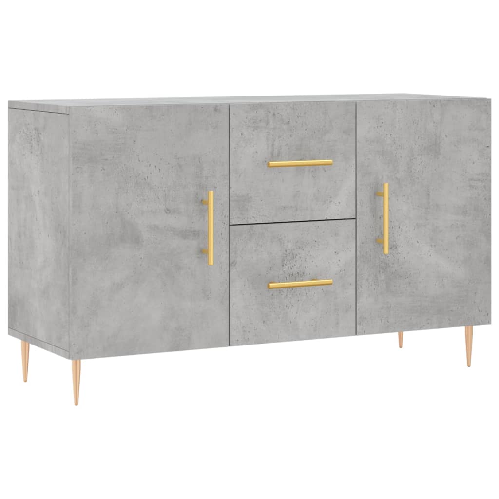 Credenza Grigio Cemento 100x36x60 cm in Legno Multistrato - homemem39