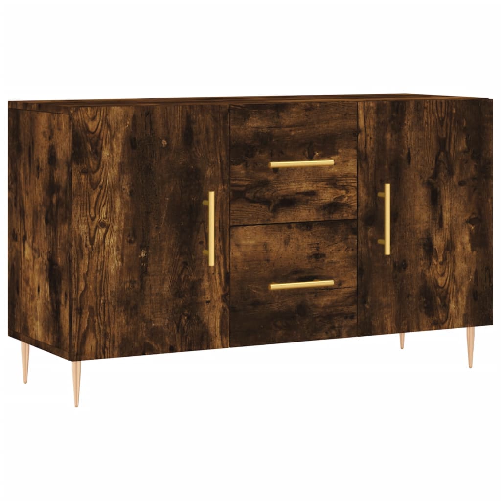 Credenza Rovere Fumo 100x36x60 cm in Legno Multistrato