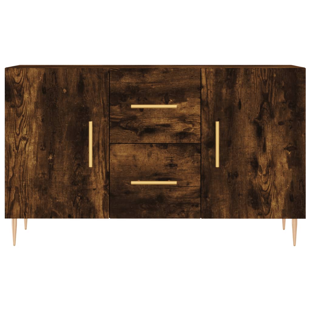 Credenza Rovere Fumo 100x36x60 cm in Legno Multistrato