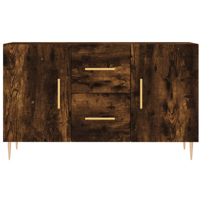 Credenza Rovere Fumo 100x36x60 cm in Legno Multistrato