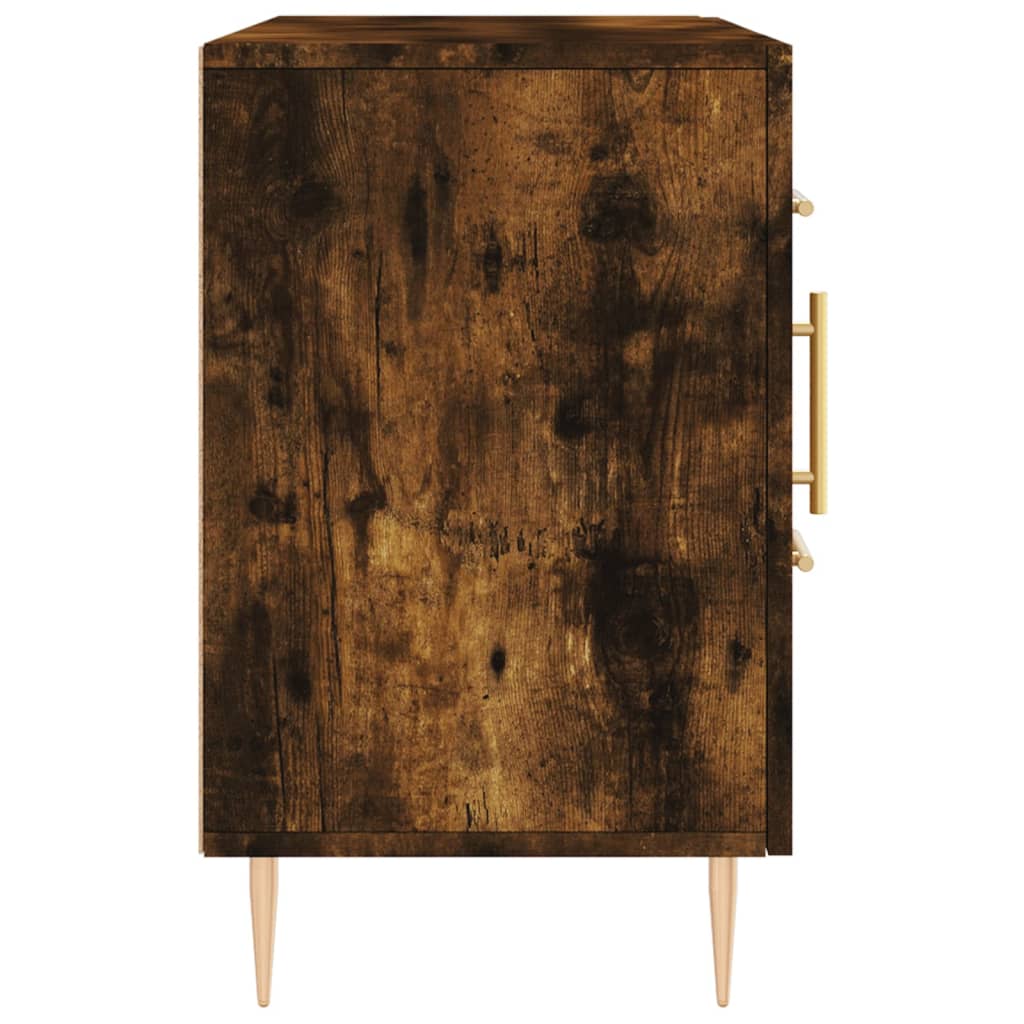 Credenza Rovere Fumo 100x36x60 cm in Legno Multistrato - homemem39