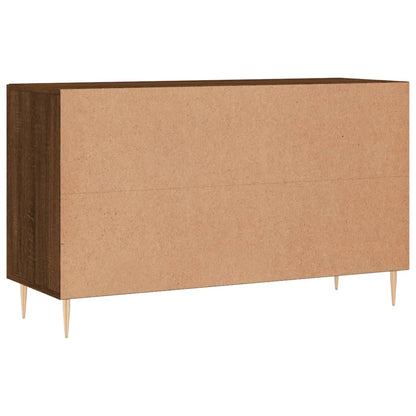 Credenza Rovere Marrone 100x36x60 cm in Legno Multistrato