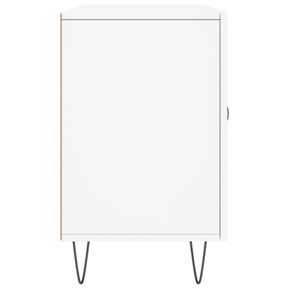Credenza Bianca 100x36x60 cm in Legno Multistrato - homemem39