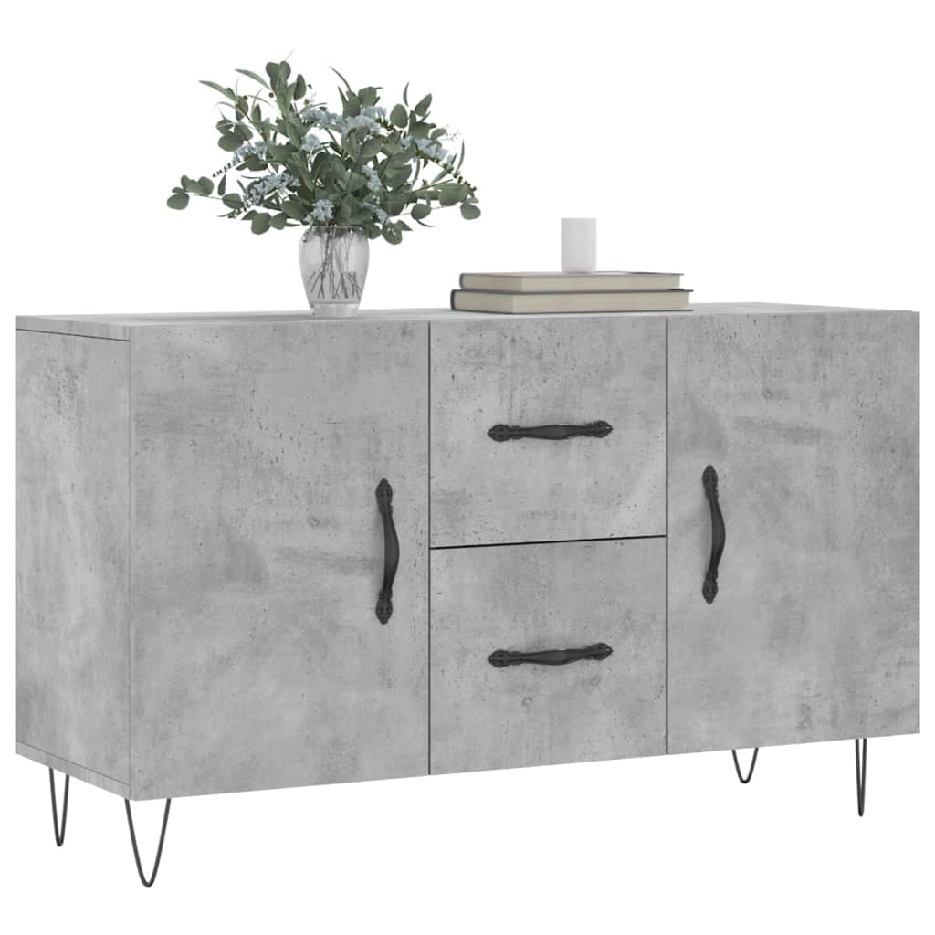 Credenza Grigio Cemento 100x36x60 cm in Legno Multistrato - homemem39