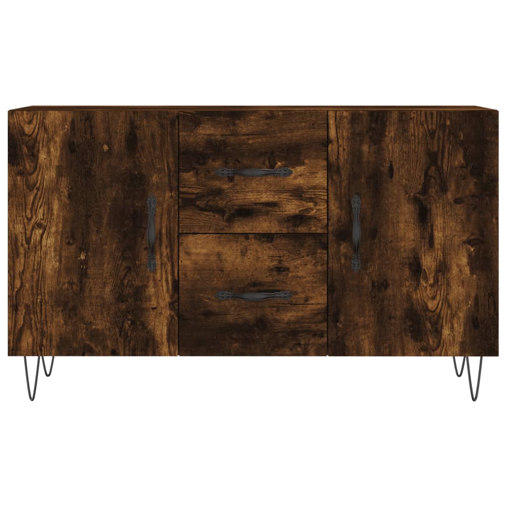 Credenza Rovere Fumo 100x36x60 cm in Legno Multistrato