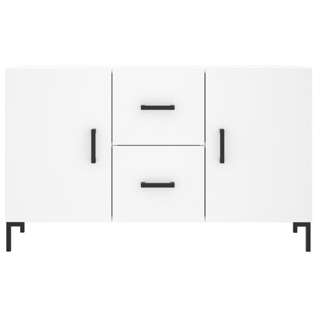 Credenza Bianca 100x36x60 cm in Legno Multistrato - homemem39